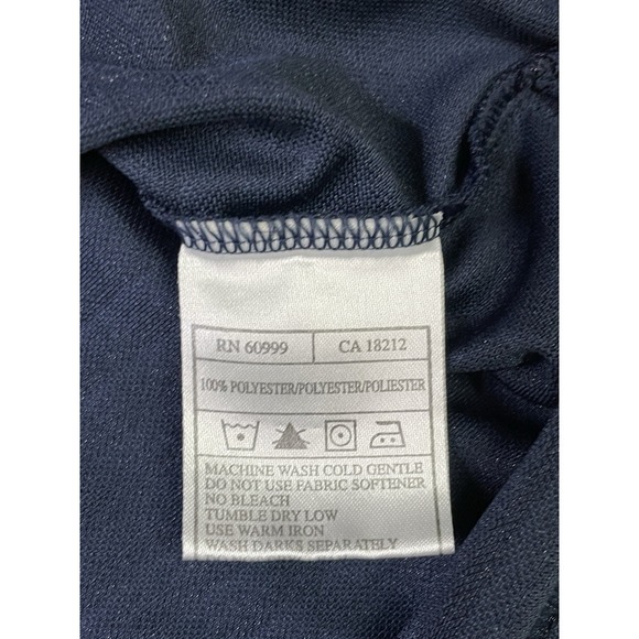 Houston Texans Polo Mens Size 3XL Striped Blue Shirt Antigua Short Sleeve Golf - Picture 5 of 10